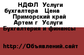 3-НДФЛ, Услуги бухгалтера › Цена ­ 500 - Приморский край, Артем г. Услуги » Бухгалтерия и финансы   